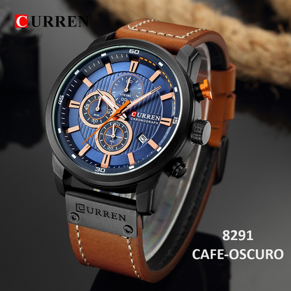 Reloj Curren 8291  Correa De Cuero
