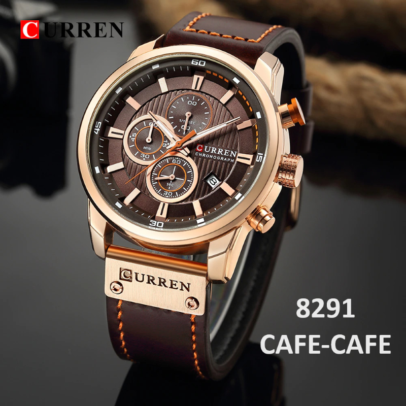 Reloj Curren 8291  Correa De Cuero