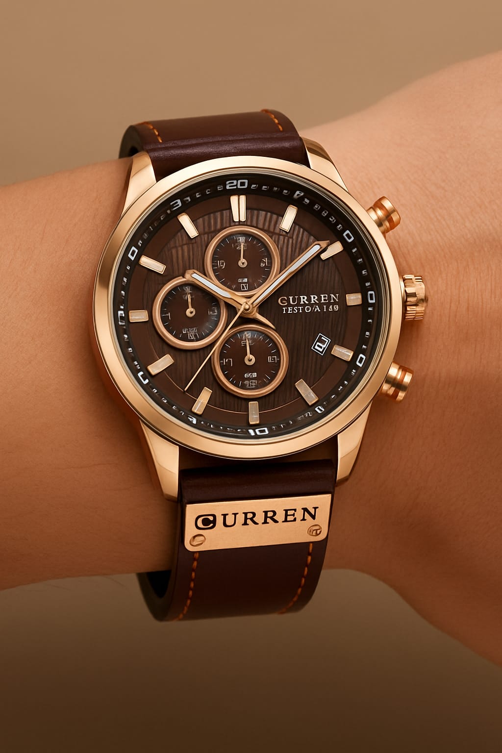 Reloj Curren 8291  Correa De Cuero